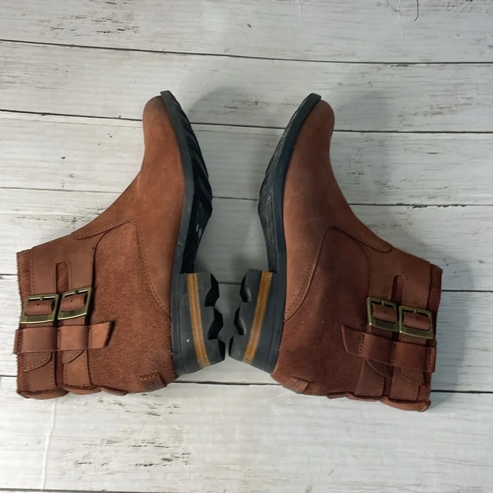Sorel Lolla™ Waterproof Whiskey Leather Ankle Boot